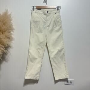 Tommy Hilfiger Kids' Girls Adjustable Waist Corduroy Pant in Ivory Size 10 NWT